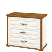 Comoda 3 sertare Marsel Stejar Country/Crem