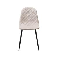 Scaun dining modern catifea bej